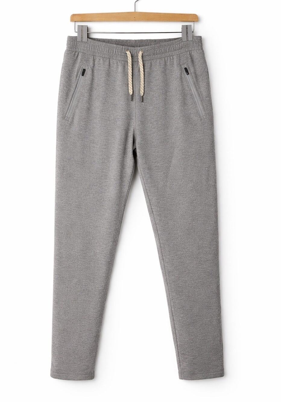 Vuori Channel Pant Mens Large Platinum Heather Dreamknit V455 Stretchy Gym Yoga